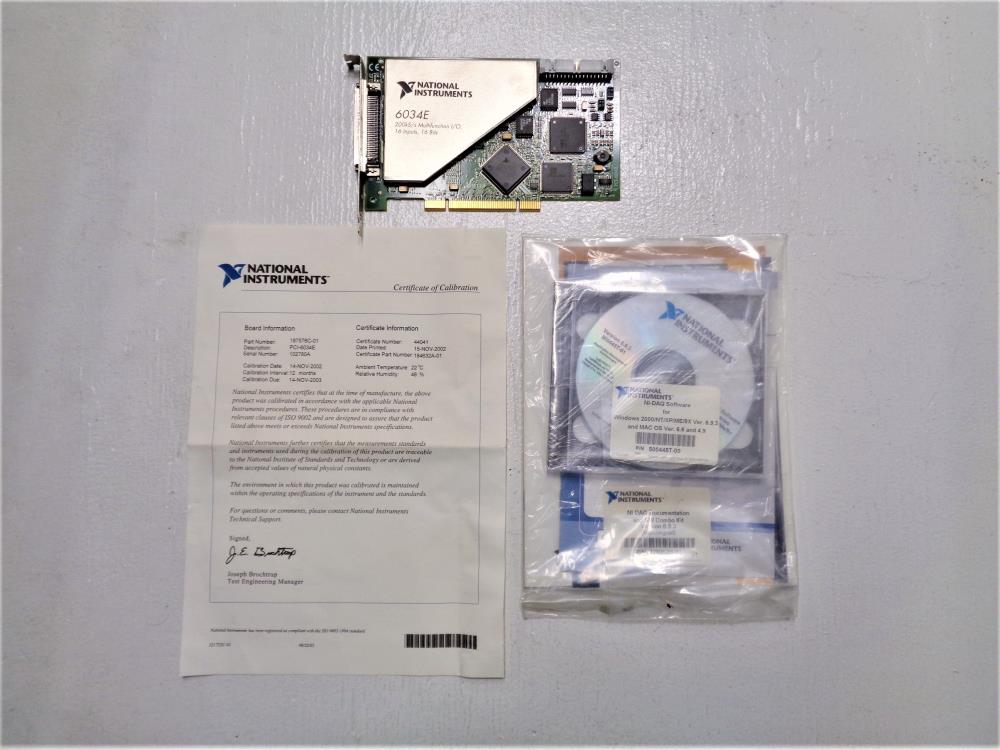 National Instruments 6034E Multifunction I/O Card #187576C-01